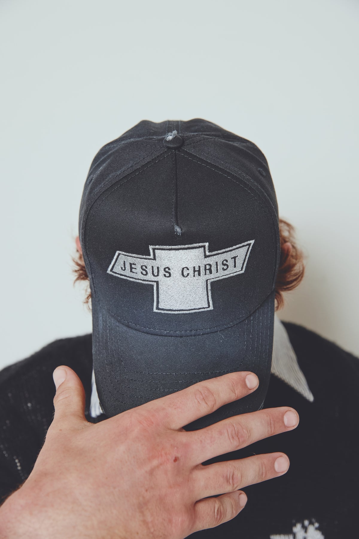 JESUS CHRIST IN A CHEVY HAT