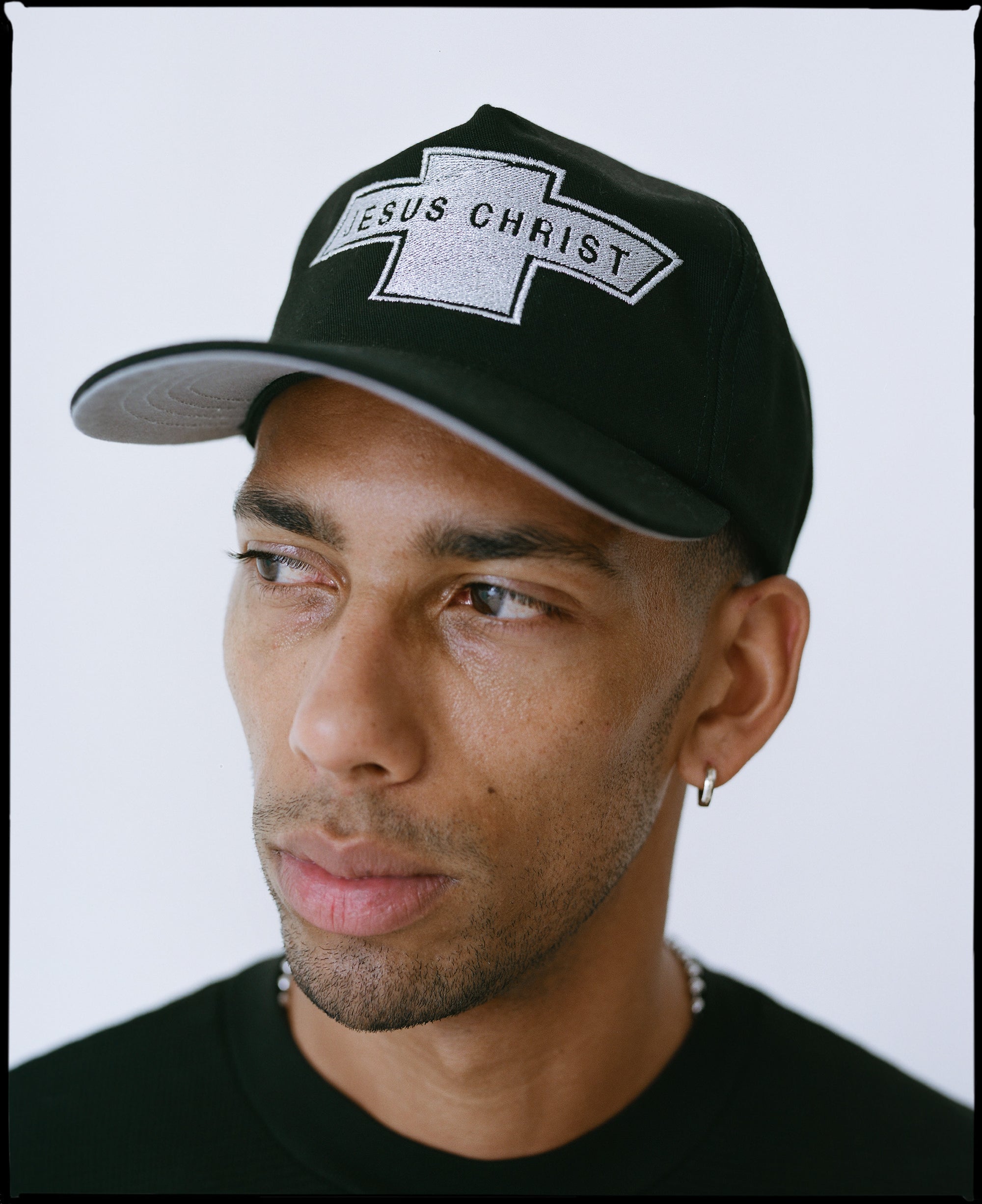 JESUS CHRIST IN A CHEVY BLACK HAT