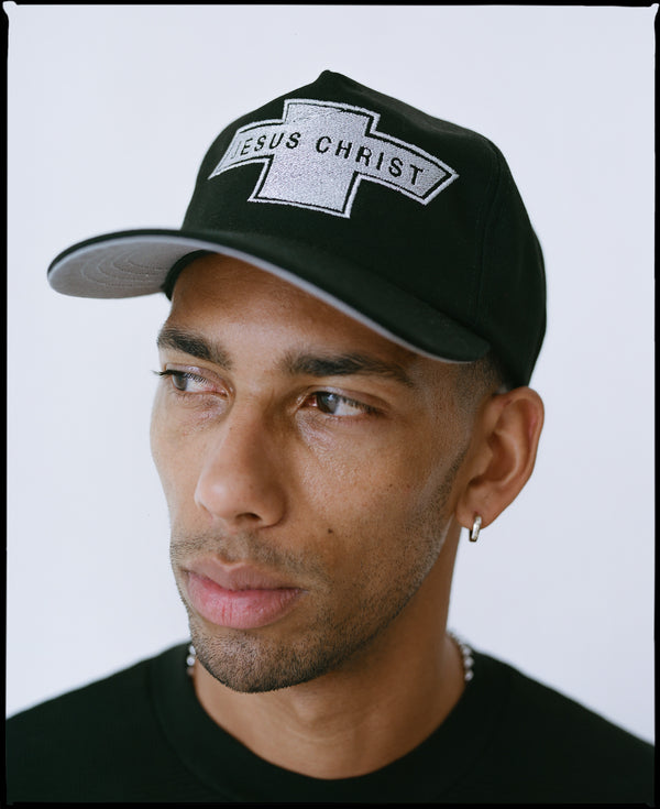 JESUS CHRIST IN A CHEVY BLACK HAT