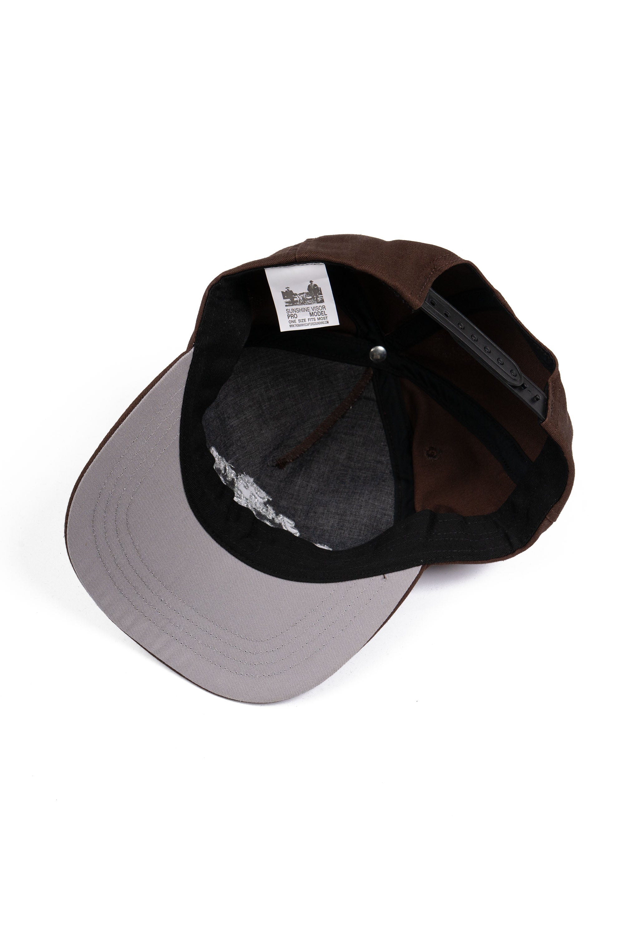 BROWN & CHROME SUNSHINE VISOR