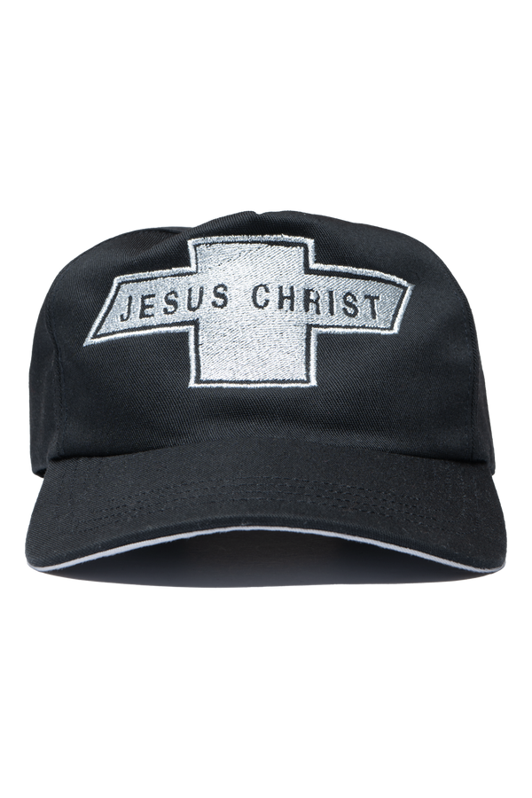 JESUS CHRIST IN A CHEVY BLACK HAT
