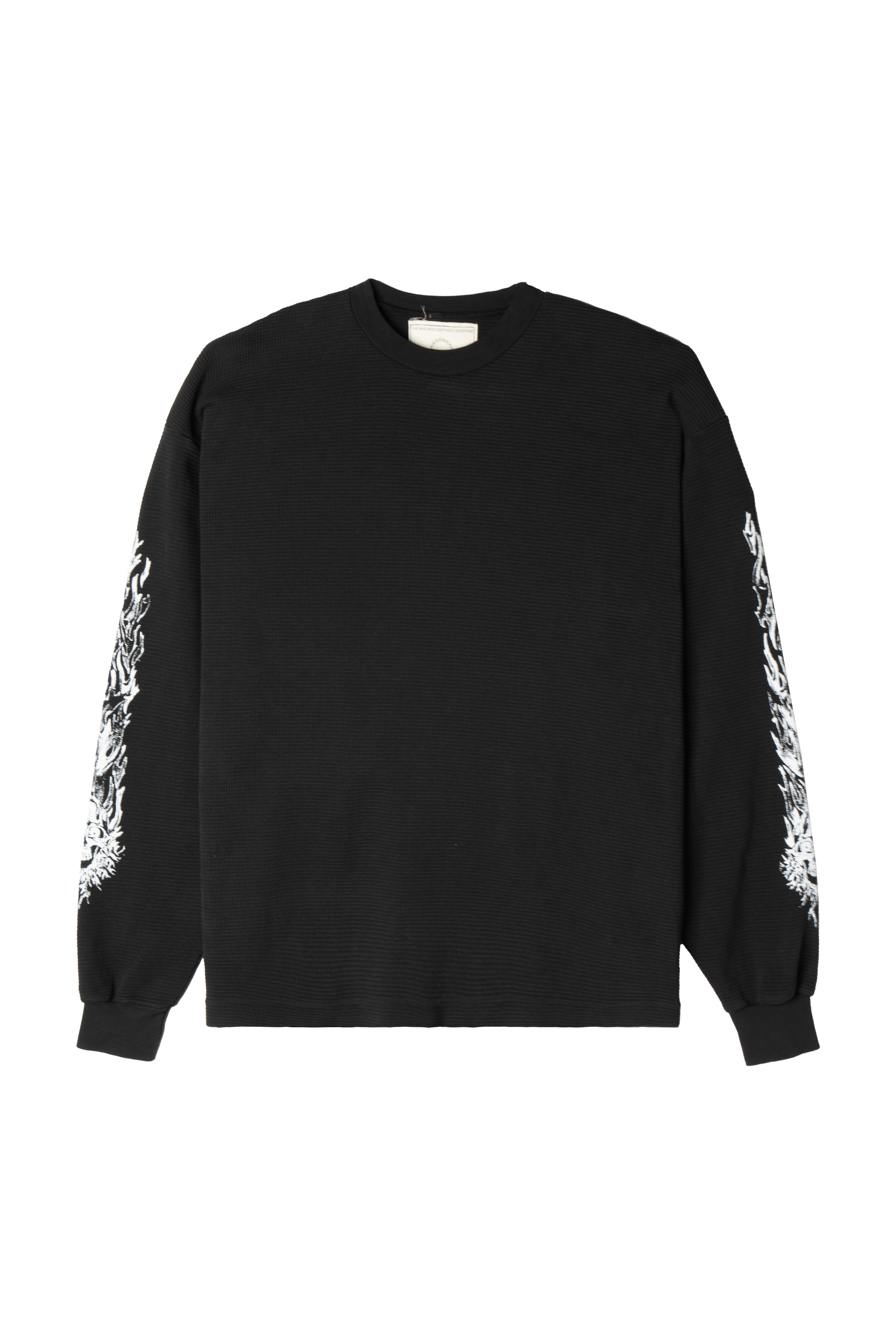 FLAME SKULL WAFFLE KNIT